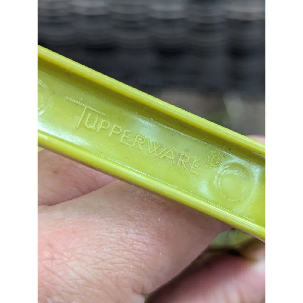 Vintage Tupperware Pick-A-Deli Pickle Keeper Avocado Green 1330 Complete 3pc